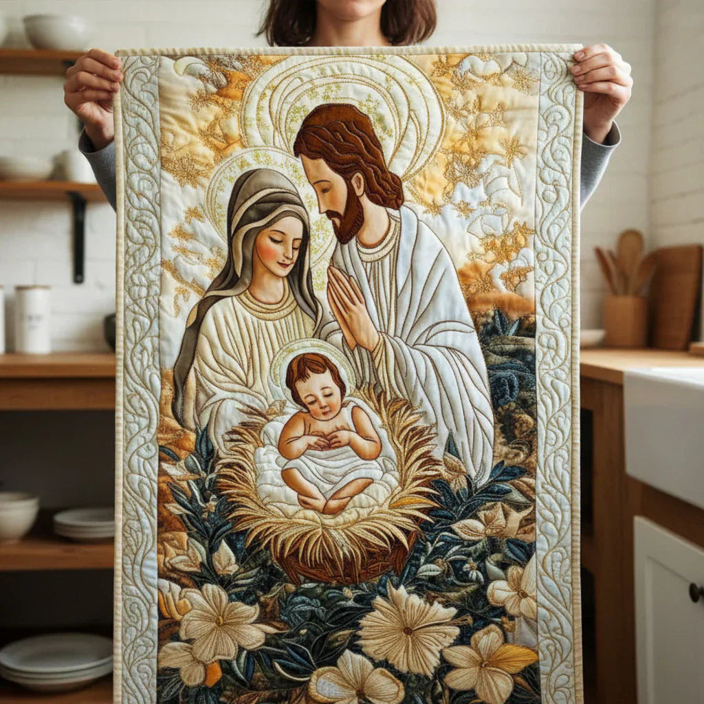 Tovaglietta trapuntata - Divina Natività